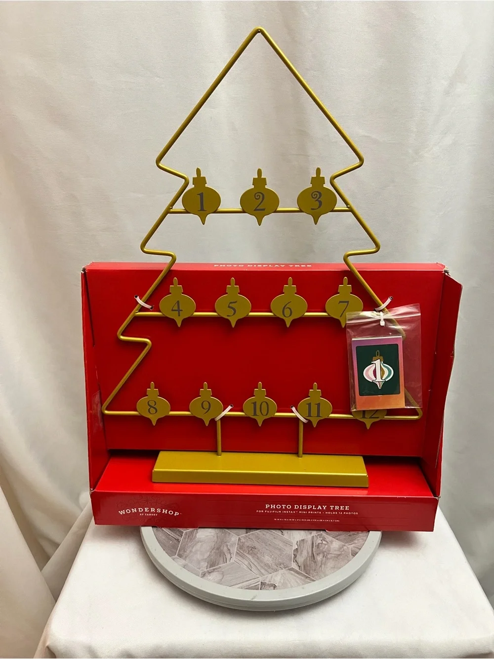 Wondershop Target Christmas Photo Display Tree Instax Mini Holder Advent Decor